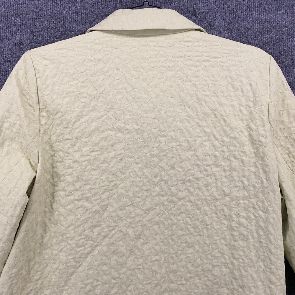Eileen Fisher Jacket Womens PM‎ Petite Green Quilted Button Up Outdoor Barn Farm - Picture 5 of 11